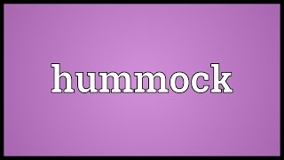 Hummock Meaning [upl. by Maer]