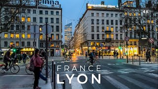 Lyon One of the best cities in France 🇫🇷 Walking Tour  4K HDR [upl. by Marozas]