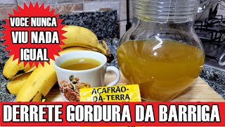 🍌🍌CHA DE BANANA COM AÇAFRÃO NÃO PAGUE NADA POR ISSO DESINCHA LIMPA O FIGADO DESTROI GORDURA 🍌🍌🍌🍌🍌🍌🍌 [upl. by Henriette680]