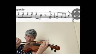 FKuchler Concertino op 15 violin tutorial with demonstrationclose upperformance and slow tempo [upl. by Kreg]