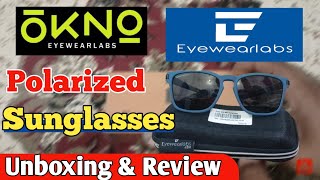 okno  Eyewearlabs  Polarized Sunglasses  Bucky Blue  Unboxing amp Review  sunglasses new [upl. by Adnalahs]