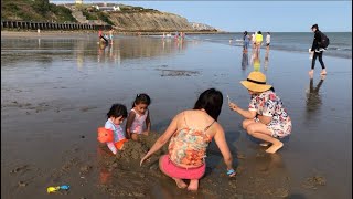 🇵🇭Folkestone Beach Bonding 🏴󠁧󠁢󠁥󠁮󠁧󠁿 summer swimming Kent [upl. by Asuncion]