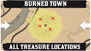 ALL Burned Town Treasure map Location [upl. by Mcgrody175]