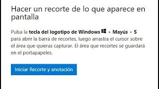 Capturas de pantalla en Windows 10 screen Snip [upl. by Fairlie]