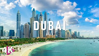 FLYING OVER DUBAI 4K UHD  Relaxing Music With Beautiful Nature Scenes  4K Video UHD [upl. by Shanta]