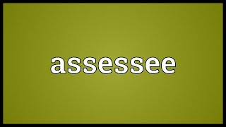 Assessee Meaning [upl. by Aihsoj]