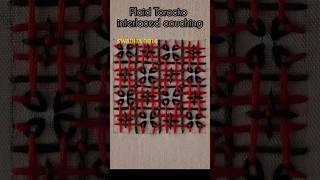 plaid Torocko laced couching stitch embroiderytutorial embroideryhandembrodiery embroiderystitch [upl. by Redliw]