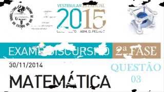 Geometria Plana Uerj QUESTÃO 03 RESOLVIDA 2015 MATEMÁTICA 2° FASE [upl. by Ennaesor]