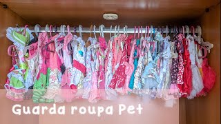 Mostrando o guarda roupa PET  Roupas lacos e acessórios [upl. by Atilek]