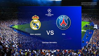 Real Madrid vs PSG  Full Match  Champions League 2022 UCL  Messi Mbappe vs Real Madrid  PES 2021 [upl. by Zimmermann]