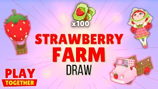 Spending 100 Tickets on Strawberry DRAW  Play Together [upl. by Galanti646]