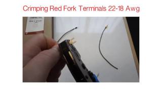 Crimp Fork Terminals  Red 2218 Awg [upl. by Annnora466]