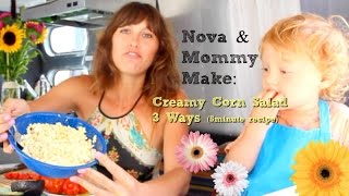 How To Make Creamy Corn Salad Recipe Vegan [upl. by Arutnev]