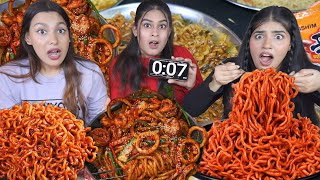 2 Minutes Spiciest Korean Noodles Challenge  Worlds Spiciest Korean Noodles Eating Challenge [upl. by Kara]