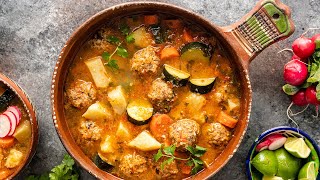 Albondigas Mexican Meatball Soup [upl. by Ellimac]