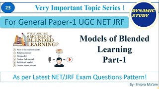 Models of Blended Learning Part1 [upl. by Naasar]