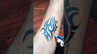 Simple Tattoo DesignMaking With Pen tattoo video [upl. by Stamata]