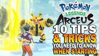 Pokemon Legends Arceus 10 Things You NEED To Know Before You Play [upl. by Elo]