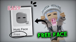 How to get this NEW FREE Cute Anime Face  Hum Face on Roblox [upl. by Bullard20]