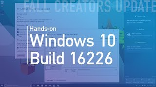 Windows 10 build 16226 Handson with Fluent Design Shell Microsoft Edge Settings [upl. by Karly947]