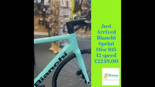 Just Arrived Bianchi Sprint Disc 105 12 speed £224900 [upl. by Acyre]