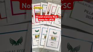 Mrunal Sir Economy Best Notes For UPSC  Prelims  Mains Letest  economy mrunalpatel upsc [upl. by Anual]