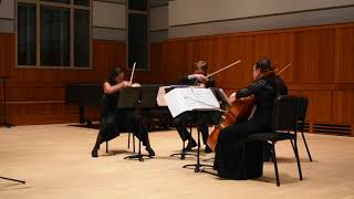 Xenakis  Tetras  Ligeti Quartet  Curtis Institute  4 October 2017 [upl. by Eppesuig]