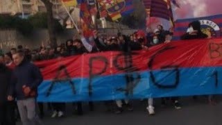 Corteo de Boixos â€“FC Barcelona  PSG 16022021 [upl. by Charron626]