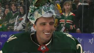 Marc Andre Fleury PostGame Interview  Pittsburgh Penguins vs Minnesota Wild [upl. by Maisie]