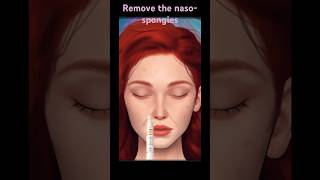 Entfernen Sie die NasoSchwamme animation asmr makeup amazing art satisfying [upl. by Nnylhtak]