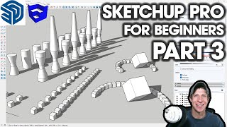 Getting Started in SketchUp Pro Part 3  Copies Arrays and Components Dont Miss This [upl. by Karee]