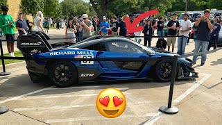 McLaren Senna GTR Shows Up To Cars amp Coffee [upl. by Dyl]