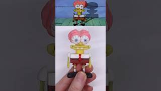 1️⃣ 3d펜으로 머리깎은 스폰지밥 만들기 Making SpongeBob Scaredy Pants with 3D pen [upl. by Aitsirk199]