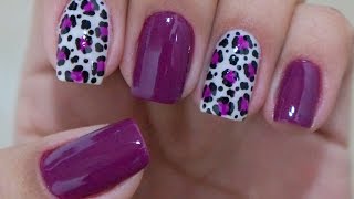 Unhas Decoradas de Oncinha Fáceis de Fazer Manual Bela e Simples [upl. by Malo]