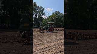 Rumely Oil Pull Prairie Tractor Plowing 🚜 Pinckneyville Illinois Tractor Show shorts [upl. by Garrick]