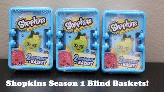 Shopkins Season 1 Blind Baskets  OpeningReview [upl. by Glantz]