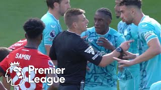 JeanRicner Bellegarde sent off for stamp on Luton Towns Tom Lockyer  Premier League  NBC Sports [upl. by Liebowitz736]