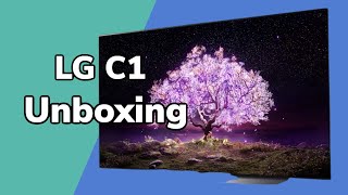 LG C1  Unboxing and Initial Setup [upl. by Saeger]