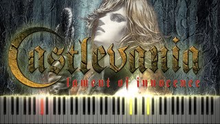 Leons Theme Castlevania Lament of Innocence  Synthesia  Piano Tutorial [upl. by Lucia176]