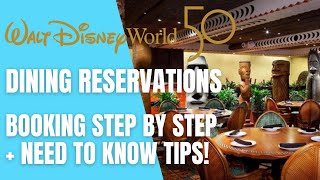 How To Book Disney World Dining Reservations  Tips On How To Get The Hard To Get Reservations [upl. by Yate]