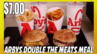 Arbys Double The Meats Meal Quick Look [upl. by Leelaj]