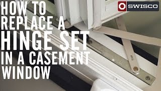 How to Replace a Hinge Set in a Casement Window 1080p [upl. by Nyllij]