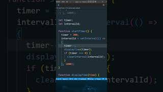 Timer with setInterval in JavaScript  shorts [upl. by Tien926]