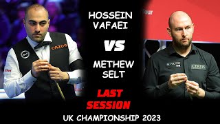 Hossain Vafaei vs Matthew Selt head to head  UK championship Snooker 2023  Last session [upl. by Eda]