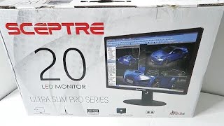 SCEPTRE 20 INCH GAMING MONITOR 75Hz UNBOXING [upl. by Lenna]