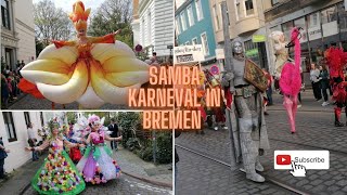 Bremer Samba  Karneval Frühlingserwachen April 2023 Festumzug Parade 14 Bremen Ahoi 🥳 [upl. by Ylicic838]