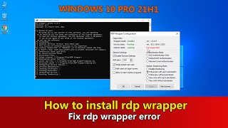 How to install rdp wrapper on windows 10  Fix rdp wrapper error [upl. by Sergio]