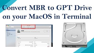 How to Convert MBR to GPT drive for Mac OS [upl. by Leiuqeze]