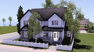 building a family home for my custom world in The Sims 3  Heather House  Speed Build [upl. by Sirraf914]