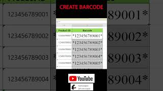 How to Create Barcode in Excel [upl. by Selohcin239]